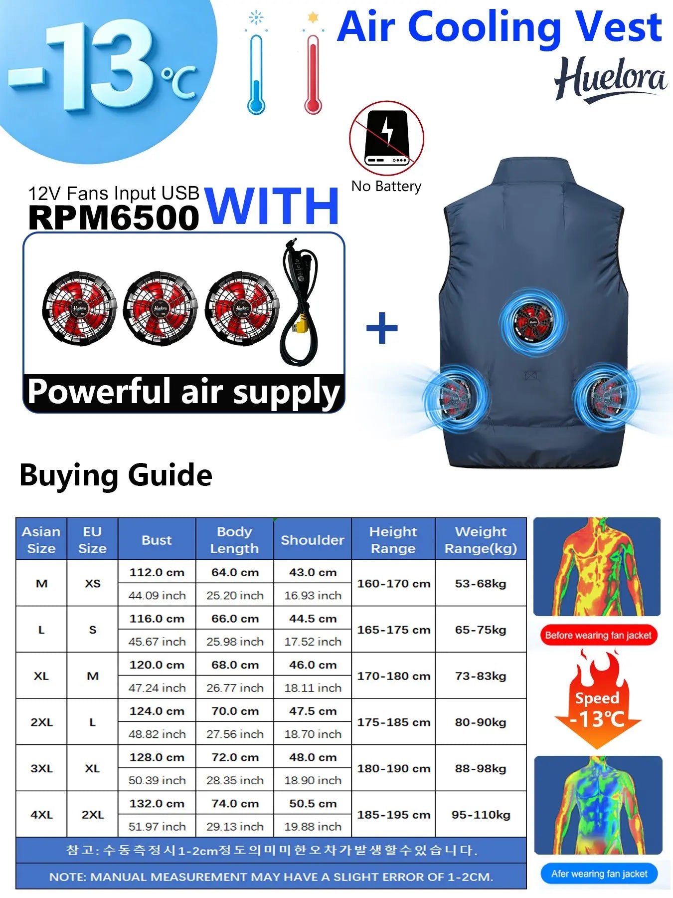4FAN Solid Color Stand Collar Air Cooling Vest Men Dual Fans USB Summer Work Sleeveless Waistcoat Outdoor Fishing Cooling Jacket