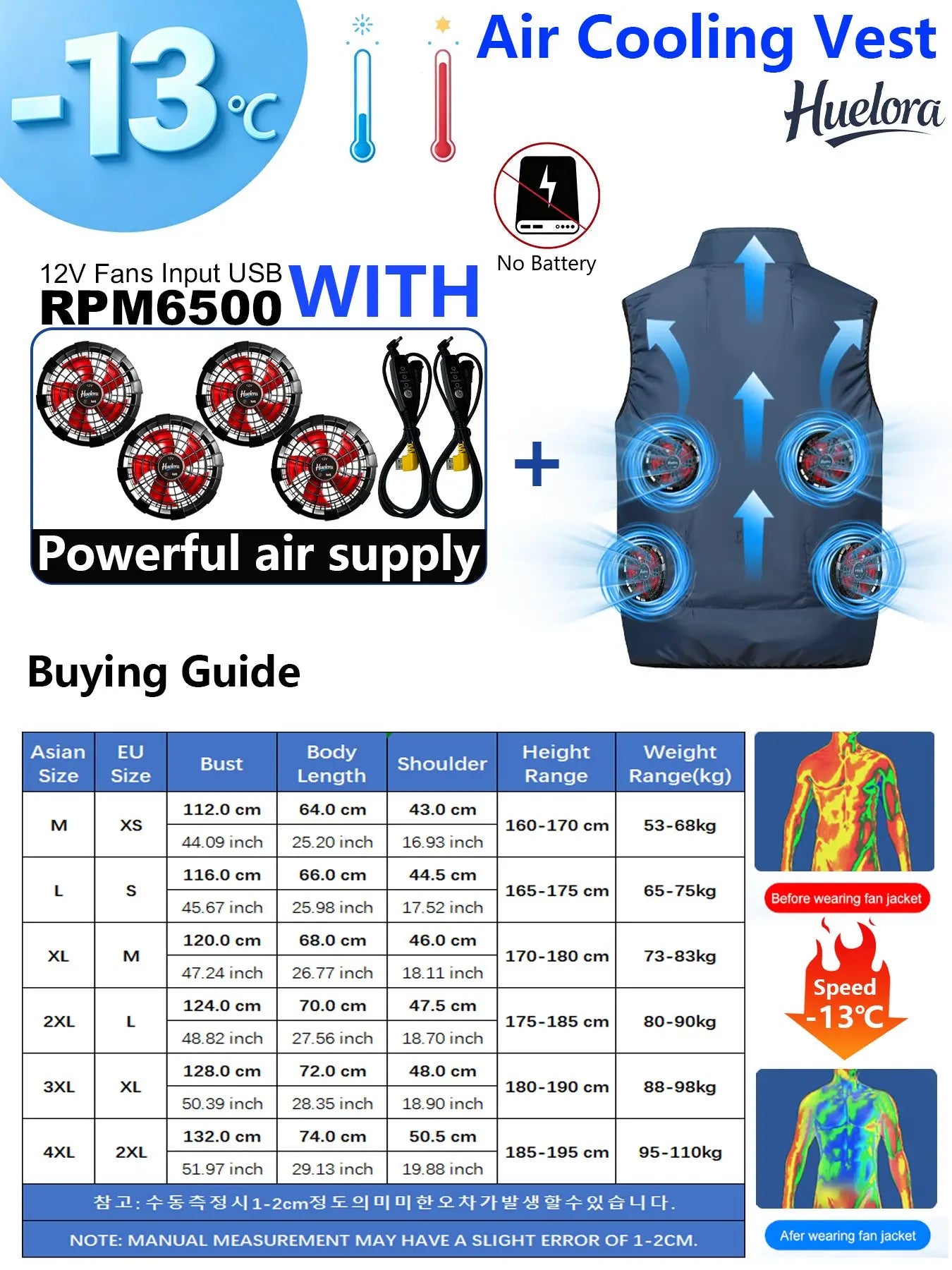 4FAN Solid Color Stand Collar Air Cooling Vest Men Dual Fans USB Summer Work Sleeveless Waistcoat Outdoor Fishing Cooling Jacket