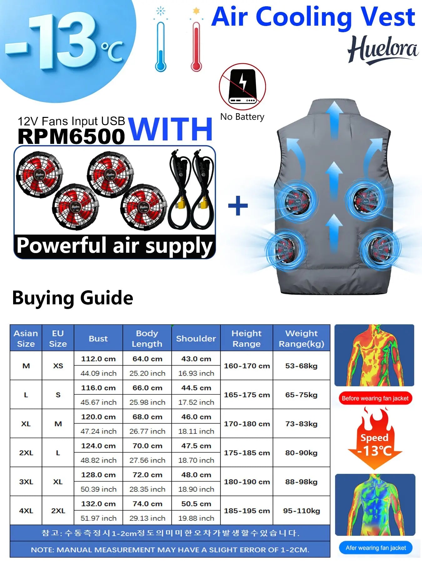 4FAN Solid Color Stand Collar Air Cooling Vest Men Dual Fans USB Summer Work Sleeveless Waistcoat Outdoor Fishing Cooling Jacket